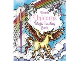 Livro unicorns magic painting book de fiona watt (inglês)