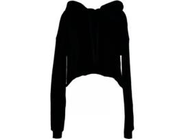 Sweatshirt para Mulher BELLA + CANVAS (L - Algodão - Preto)