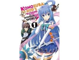 Livro konosuba god blessing wonderful world gn vol 01 (c: 1-1-0) de natsume akatsuki (inglês)