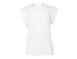 T-shirt para Mulher BELLA + CANVAS (XL - Branco)