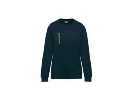 Sweatshirt para Unisexo WK. DESIGNED TO WORK (3XL - Poliéster - Amarelo)