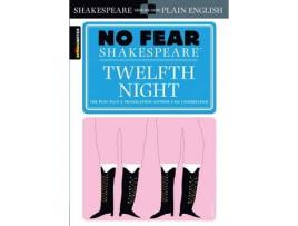 Livro twelfth night (no fear shakespeare) de sparknotes (inglês)