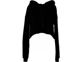 Sweatshirt para Mulher BELLA + CANVAS (XL - Algodão - Preto)