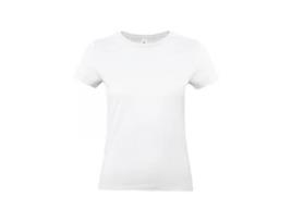 T-shirt para Mulher B&C (XS - Algodão - Branco)