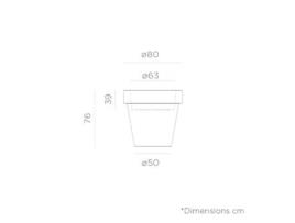 Vaso Decorativo JDNMGN080ZXNLNW (80 x 76 cm - Bronze)