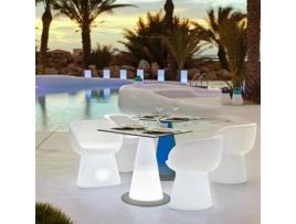 Mesa de Exterior MOBITC60SSNW (60 x 60 x 70 cm - Branco)