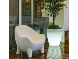 Cadeira de Exterior MOBSILARBXNW (80 x 81,5 x 80,5 cm - Branco)
