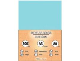 Papel 80Gr A3 Azul Claro 500 Folhas