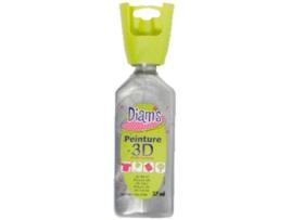 Tinta 3D DIAM'S 3D Multisuperficies 37 Ml Prata Perolada
