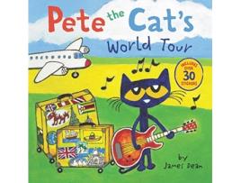 Livro pete the cat's world tour de james dean,kimberly dean (inglês)