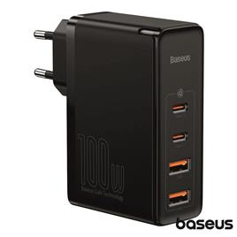 Alimentador Comutado 2 USB-C PD / 2 USB-A 100W GaN2 BASEUS