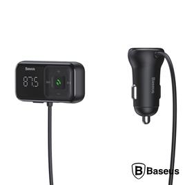 Transmissor FM Bluetooth 2USB / Micro SD F. Isqueiro BASEUS