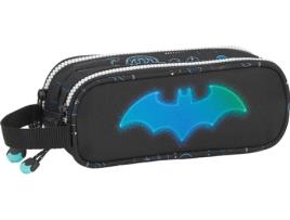 Estojo Duplo BATMAN Bat-Tech (Preto - Poliéster - 8x6x21cm)