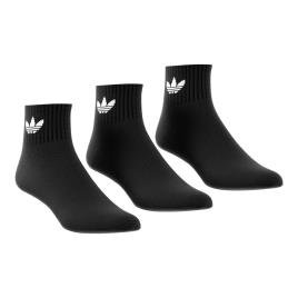 Adidas Originals Lote de 3 pares de meias pelo tornozelo