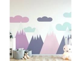 Autocolante de Parede para Quarto Infantil AMBIANCE STICKER Scandinavian Mountains Simka - 120x180 cm