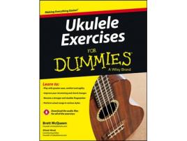 Livro ukulele exercises for dummies de b mcqueen (inglês)