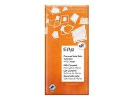 Vivani Chocolate Bio Leite com Caramel & Sal das Himalayas 80G