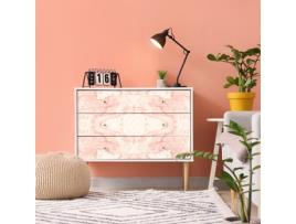 Autocolante AMBIANCE STICKER Marble For Furniture Pink And White (60 x 90 cm)