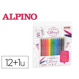 Conjunto de Canetas de Feltro Alpino Dual Artist .