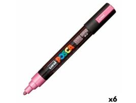 Rotulador Posca Pc-5m Cor de Rosa (6 Unidades)