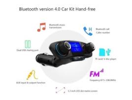 Rádio para carro mp3 player para carro transmissor FM Bluetooth 4.0 kit mãos livres para carro adaptador de rádio sem fio player de música
