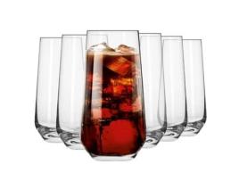 Copos KROSGLASS Splendour (Vidro - Transparente - 8 x 15,5)