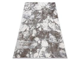 Tapete Noble Moderno 1515 64 Mármore, Geométrico - Structural Dois Níveis de Lã Cinza Creme / Cinzento (140 x 190 cm)