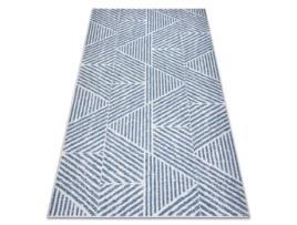 Tapete Color 47176360 Sisal Linhas, Triângulos, Ziguezague Bege / Azulrosa (160 x 230 cm)