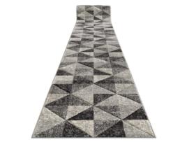 Passadeira Feel 5672/16811 Triângulos Cinzento/Antracite /Creme 80 cm