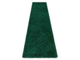 Tapete, Passadeira Soffi Shaggy 5cm Bouteille Verte - Para Cozinha, Ante-Sala, Corredor
