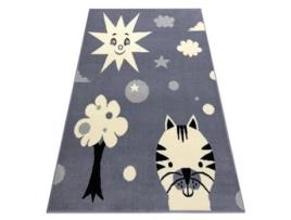 Tapete Bcf Flash Smile 3992 - Sol Cinzento (160 x 220 cm)