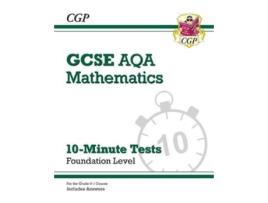 Livro grade 9-1 gcse maths aqa 10-minute tests - foundation (includes answers) de cgp books (inglês)