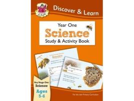 Livro ks1 discover & learn: science - study & activity book, year 1 de cgp books (inglês)