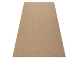 Tapete Sizal Floorlux 20580 Avião Cor Sólida - Natural / Café (200 x 290 cm)