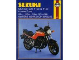 Livro suzuki gs/gsx1000, 1100 & 1150 4-valve fours (79 - 88) de haynes publishing (inglês)