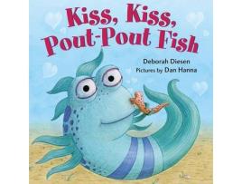 Livro kiss, kiss, pout-pout fish de deborah diesen (inglês)