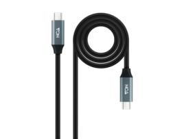 Cabo USB NANO CABLE > nanocable 2 m usb4 gen 2x2 c preto - 10.01.4302