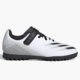 adidas X Ghosted 4 - Branco - Chuteiras Turf Menino tamanho 29