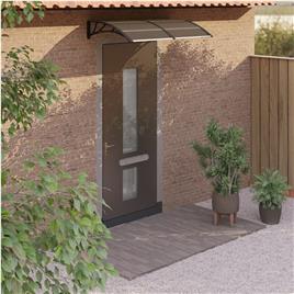 vidaXL Toldo de porta 150x80 cm policarbonato preto