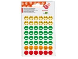 LIDERPAPEL Gomets School Expressive Faces 576 Unidades (Branco)