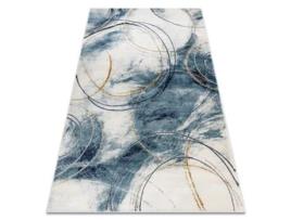 Tapete Emerald Exclusivo A0087 Glamour, À Moda Círculos Azul / Ouro (140 x 190 cm)