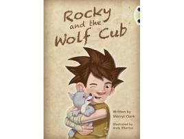 Livro bug club guided fiction year two lime a rocky and the wolf club de sherryl clark (inglês)