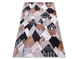 Tapete Fun Tops Para Crianças Montanhas, Picos, Creme (240 x 330 cm)
