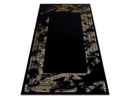 Tapete Gloss Moderno 408C 86 À Quadro Moda, Glamour, Art Deco Preto / Ouro (120 x 170 cm)