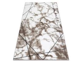 Tapete Moderno Cozy Lina, Geométrico, Mármore - Structural Dois Níveis de Lã Castanho (180 x 270 cm)