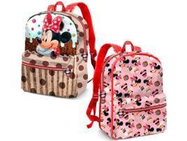 Mochila  Minnie Disney Muffin reversível Rosa (31x27,5x8cm)