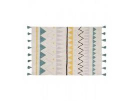 Tapete LORENA CANALS Azteca Natural Vintage Blue (120x 160 cm)