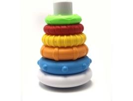 Brinquedo Educativo  Pirâmide + Balde 2 em 1