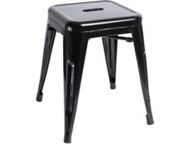 Banco REGALOS MIGUEL Torix (Preto - 40 x 45 x 40 cm - Aço Reforçado)