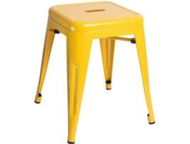 Banco  Torix (Amarelo - 40 x 45 x 40 cm - Aço Reforçado)